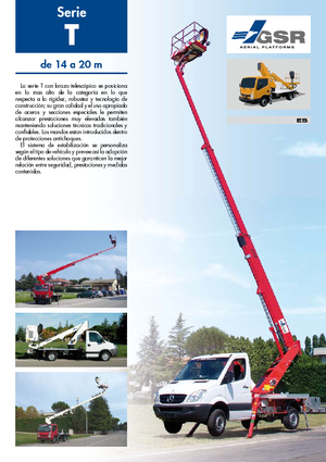 Piattaforme aeree telescopiche autocarrate GSR E200T Comfort X