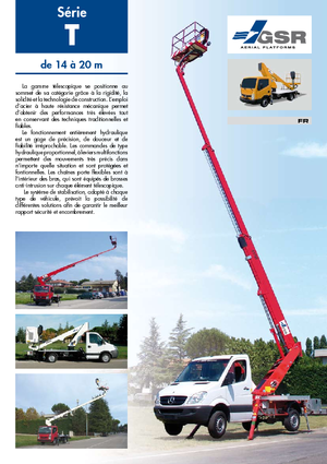 Piattaforme aeree telescopiche autocarrate GSR E200T Comfort X