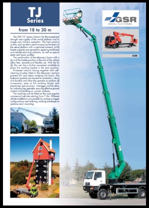 Piattaforme aeree telescopiche autocarrate GSR E180TJ Compact 