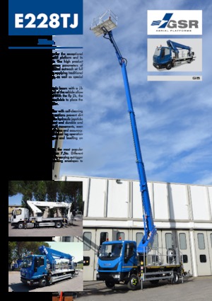 Piattaforme aeree telescopiche autocarrate GSR E228TJ Comfort