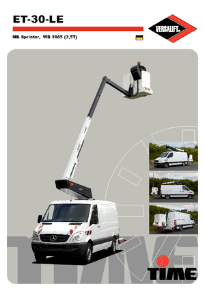 Piattaforme aeree telescopiche autocarrate Versalift ET-30-LE