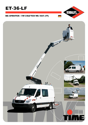 Piattaforme aeree telescopiche autocarrate Versalift ET-36-LF
