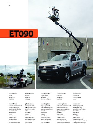 Piattaforme aeree telescopiche autocarrate Easy Lift ET090 