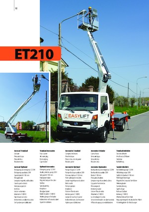 Piattaforme aeree telescopiche autocarrate Easy Lift ET210 