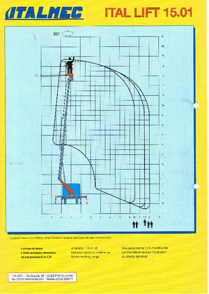 Piattaforme aeree telescopiche autocarrate Italmec Ital Lift 15.01