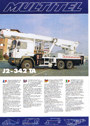 Piattaforme aeree telescopiche autocarrate Multitel J 2-342 TA