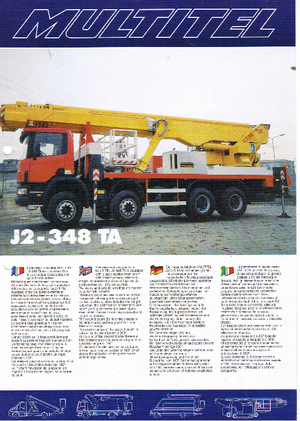 Piattaforme aeree telescopiche autocarrate Multitel J 2-348 TA
