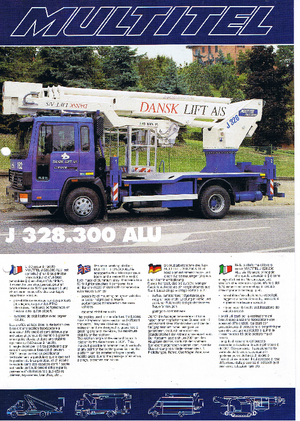 Piattaforme aeree telescopiche autocarrate Pagliero J 328.200 Alu