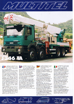 Piattaforme aeree telescopiche autocarrate Multitel J 346 TA