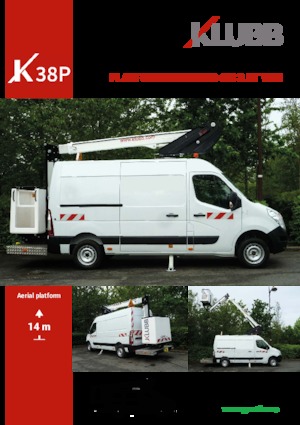 Piattaforme aeree telescopiche autocarrate Klubb K38p
