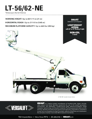 Piattaforme aeree telescopiche autocarrate Versalift LT 56 NE