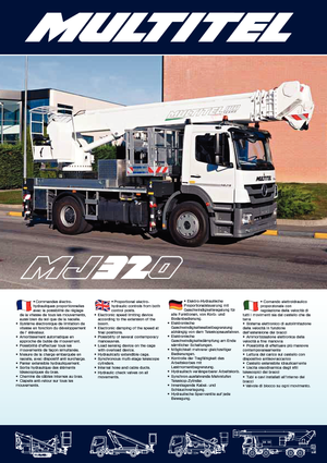 Piattaforme aeree telescopiche autocarrate Multitel MJ 320