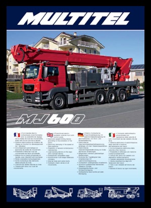 Piattaforme aeree telescopiche autocarrate Multitel MJ 600