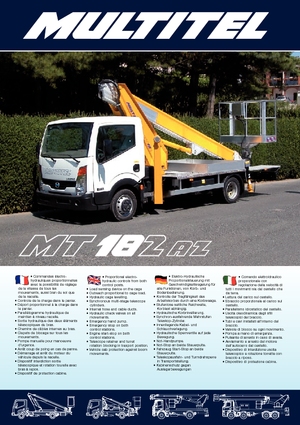 Piattaforme aeree telescopiche autocarrate Multitel MT 182 Alu/AZ