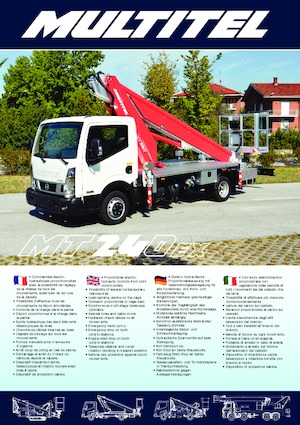 Piattaforme aeree telescopiche autocarrate Multitel MT 240 EX