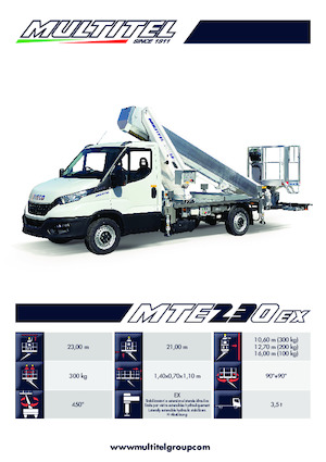 Piattaforme aeree telescopiche autocarrate Multitel MTE 230 EX