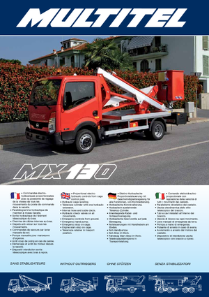 Piattaforme aeree telescopiche autocarrate Multitel MX 130