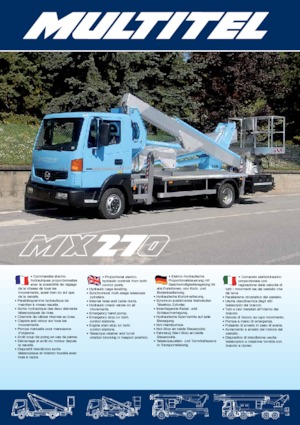 Piattaforme aeree telescopiche autocarrate Multitel MX 270