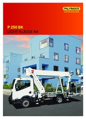 Piattaforme aeree telescopiche autocarrate Palfinger P 250 BK