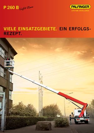 Piattaforme aeree telescopiche autocarrate Palfinger P260B