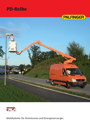 Piattaforme aeree telescopiche autocarrate Palfinger PD 182 V