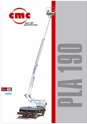 Piattaforme aeree telescopiche autocarrate CMC PLA190