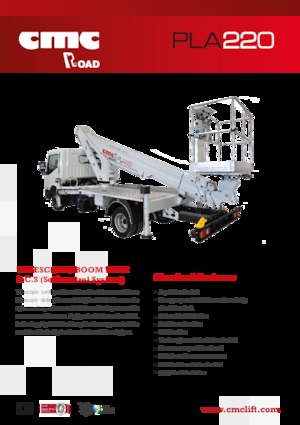 Piattaforme aeree telescopiche autocarrate CMC PLA220