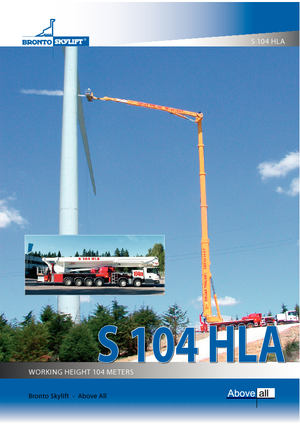 Piattaforme aeree telescopiche autocarrate Bronto Skylift S 104 HLA