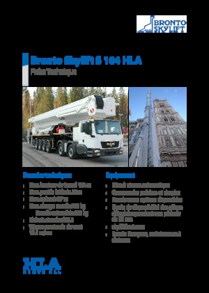 Piattaforme aeree telescopiche autocarrate Bronto Skylift S 104 HLA