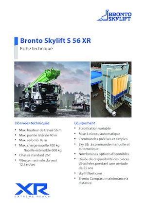 Piattaforme aeree telescopiche autocarrate Bronto Skylift S 56 XR