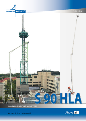 Piattaforme aeree telescopiche autocarrate Bronto Skylift S 90 HLA