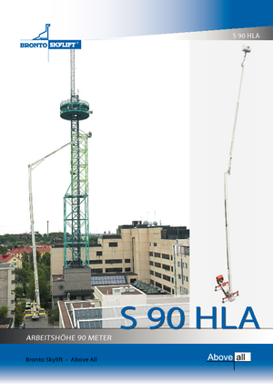 Piattaforme aeree telescopiche autocarrate Bronto Skylift S 90 HLA