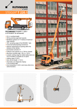 Piattaforme aeree telescopiche autocarrate Ruthmann T 220