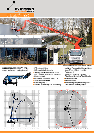 Piattaforme aeree telescopiche autocarrate Ruthmann T 275
