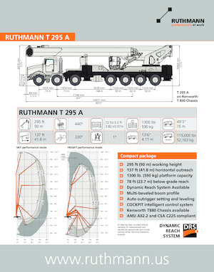 Piattaforme aeree telescopiche autocarrate Ruthmann T-295A