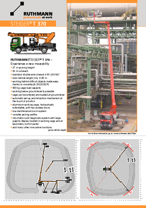 Piattaforme aeree telescopiche autocarrate Ruthmann T 370