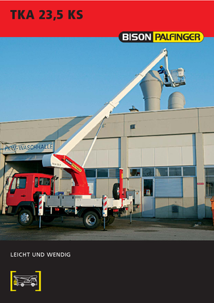 Piattaforme aeree telescopiche autocarrate Bison-Palfinger TKA 23,5 KS