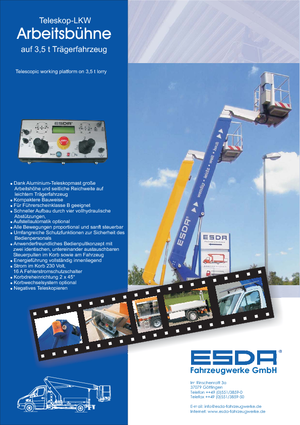 Piattaforme aeree telescopiche autocarrate Esda TL 1650