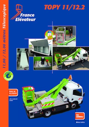 Piattaforme aeree telescopiche autocarrate France Elévateur TOPY 11 