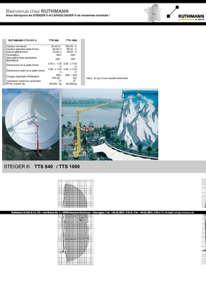Piattaforme aeree telescopiche autocarrate Ruthmann TTS 840