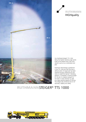 Piattaforme aeree telescopiche autocarrate Ruthmann TK 145 (Fa.)