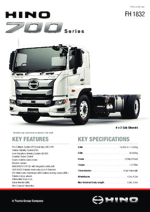 Trattori stradali Hino 700 FH 1832 4x2