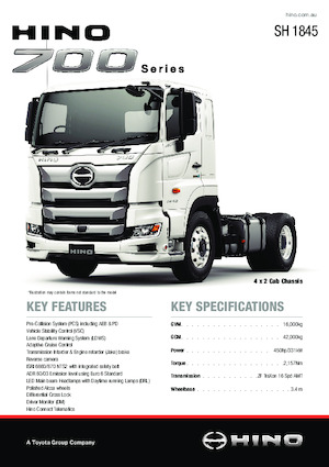 Trattori stradali Hino 700 SH 1845 4x2