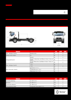 Trattori stradali Renault C CAB2300 460 4X2 T E6