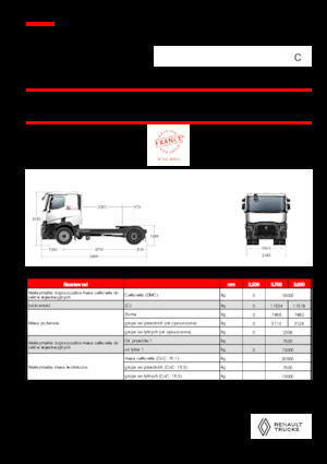 Trattori stradali Renault C T4X2 13L E6