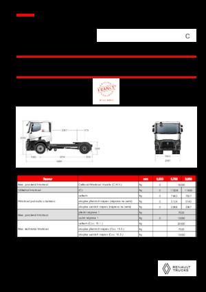 Trattori stradali Renault C T4X2 OFF ROAD 13L E6