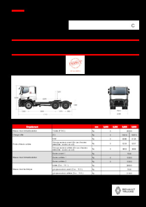 Trattori stradali Renault C T6X4 13L E6