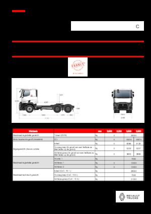 Trattori stradali Renault C T6X4 13L E6