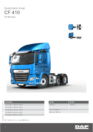 Trattori stradali DAF CF 480 FTP