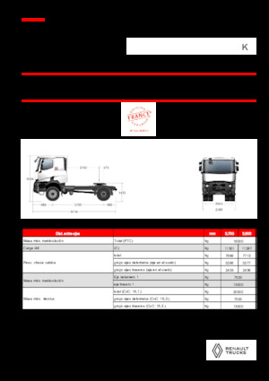 Trattori stradali Renault K T4X2 HEAVY 11L E6
